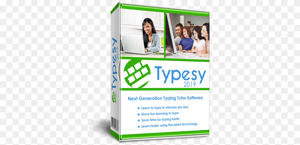 Typing Tutor Logo Image Typesy Typing Software For Pc Windows, Poster, Advertisement, Laptop, Electronics Png