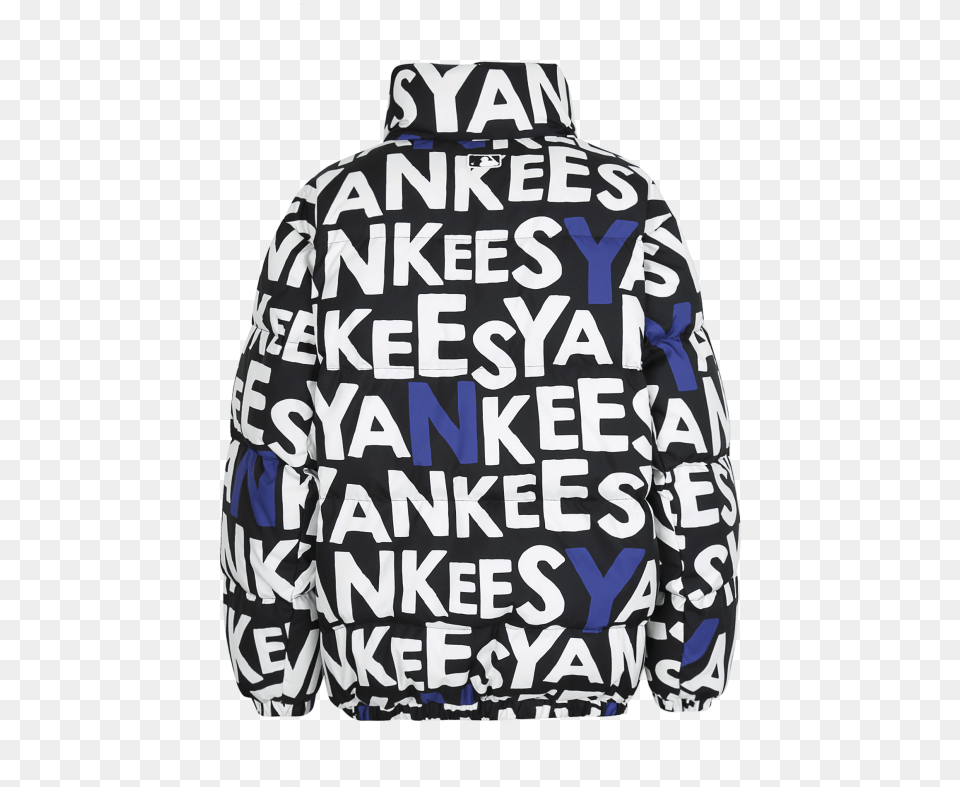 Typo Premium Short Down Jacket New York Yankees 31djz5961 Garment Bag, Clothing, Coat, Hoodie, Knitwear Png Image