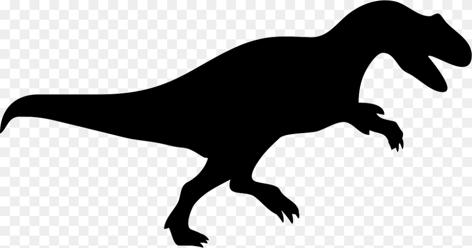 Tyrannosaurus Albertosaurus Dinosaur Silhouette T Rex Dinosaur Silhouette, Animal, Reptile, T-rex, Kangaroo Png Image