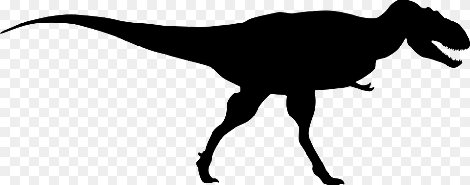Tyrannosaurus Rex Dinosaur Black And White, Animal, Reptile, Silhouette, T-rex Png