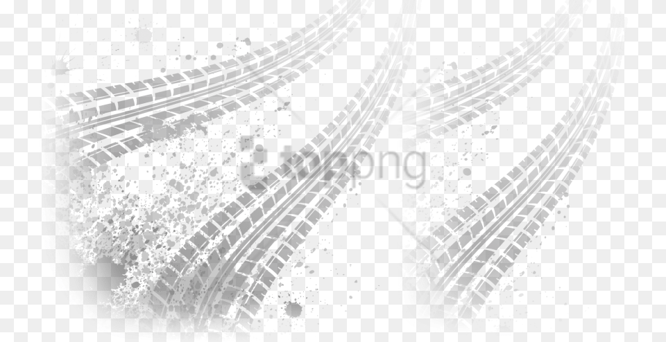 Tyre Mark With Background Tire Track Background, Road, Chart, Diagram, Plan Png Image