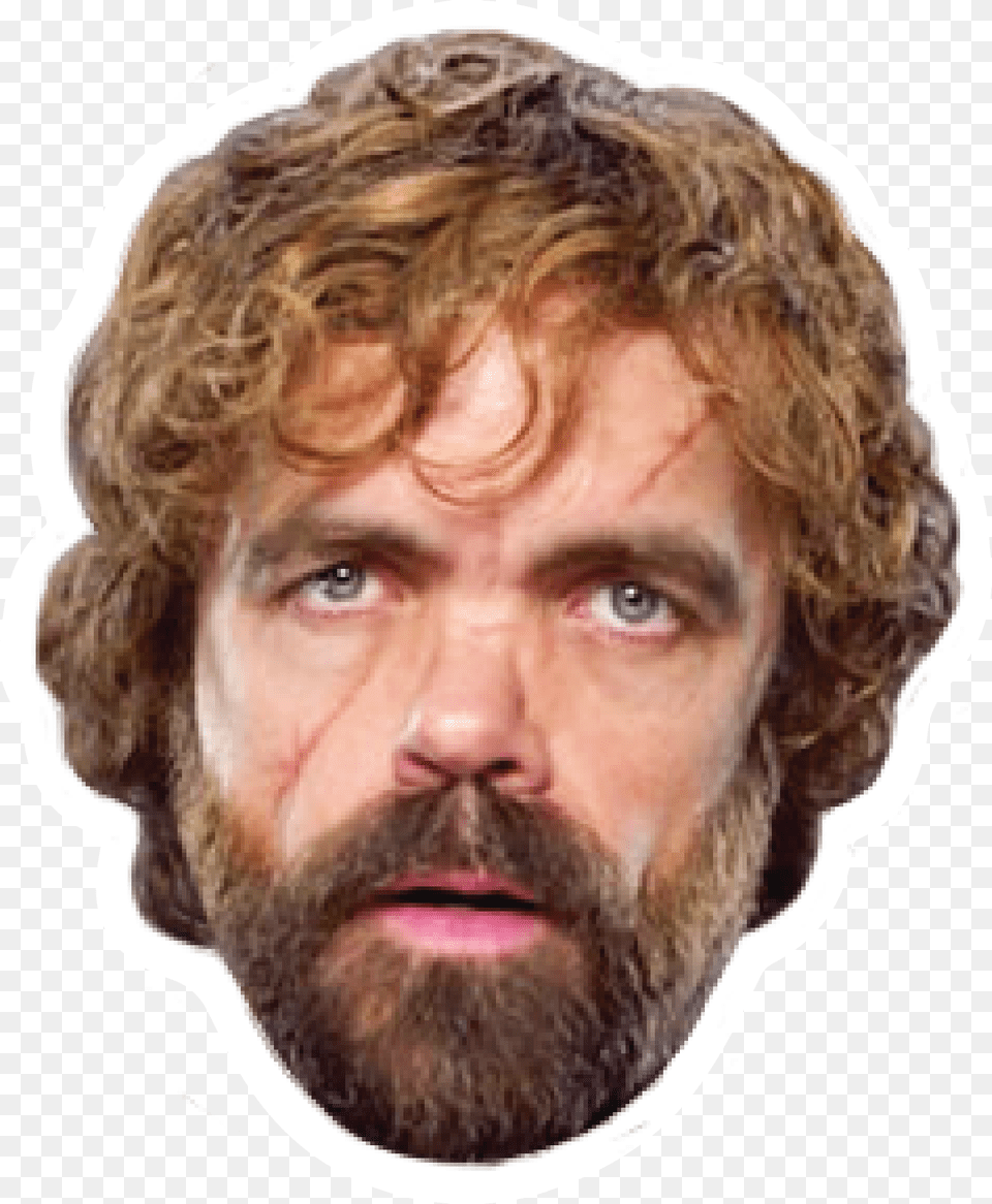 Tyrion Lannister Celebrity Head Sticker, Adult, Beard, Face, Male Free Png Download