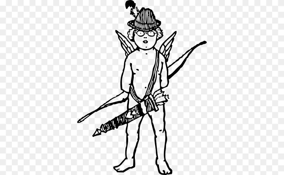 Tyrol Cupid Clip Art, Person, Face, Head, Weapon Png Image