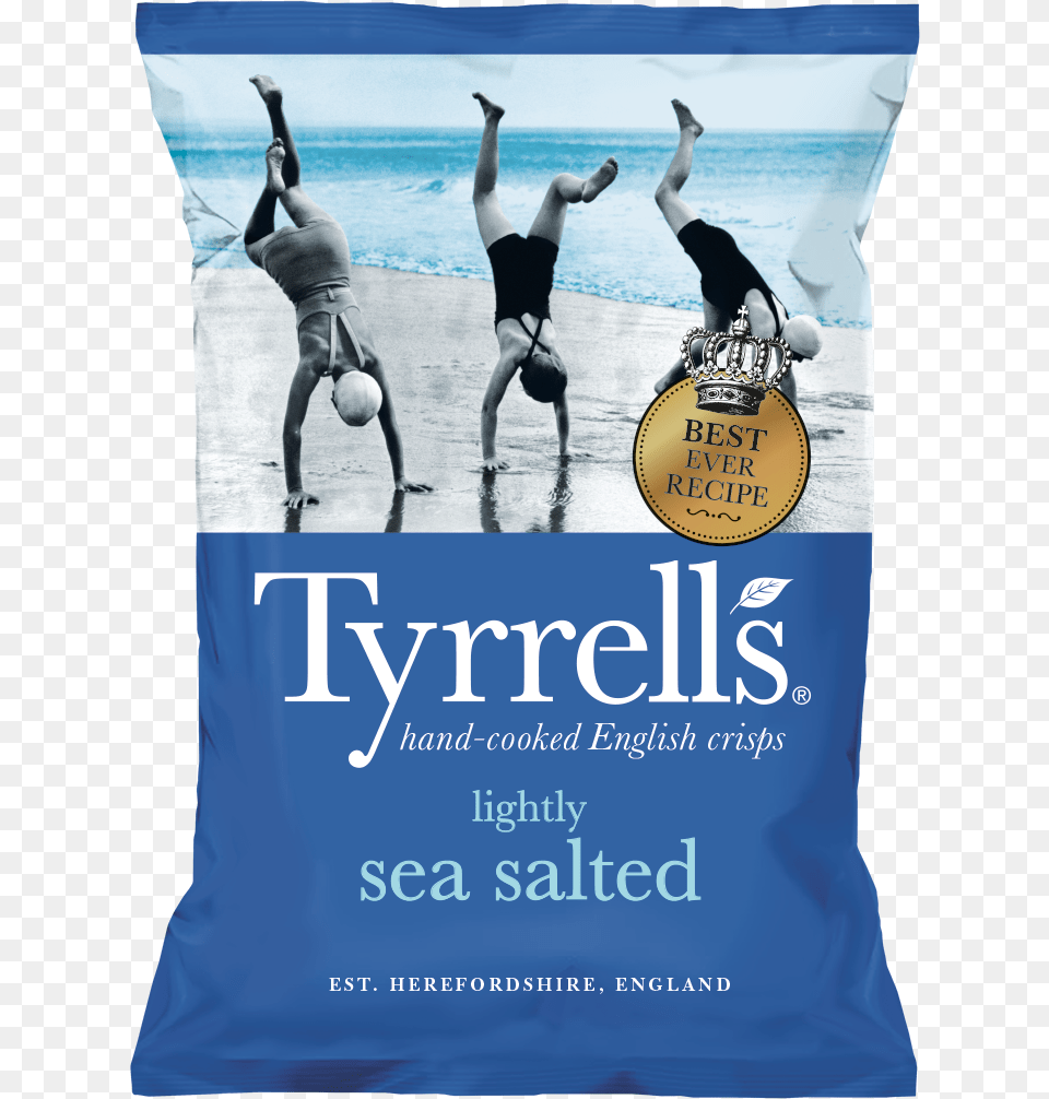 Tyrrells Chips Sea Salted, Adult, Advertisement, Female, Male Free Transparent Png