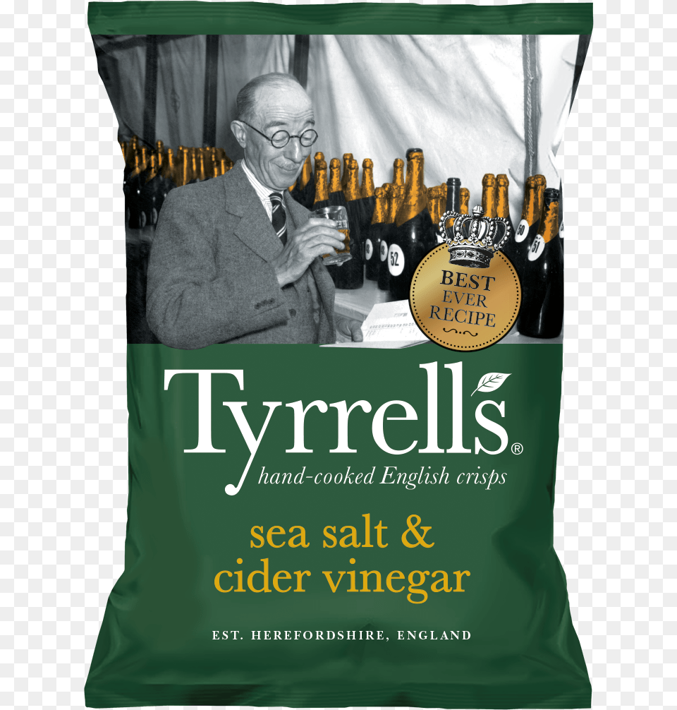 Tyrrells Cider Vinegar Chips, Alcohol, Beer, Beverage, Adult Free Png