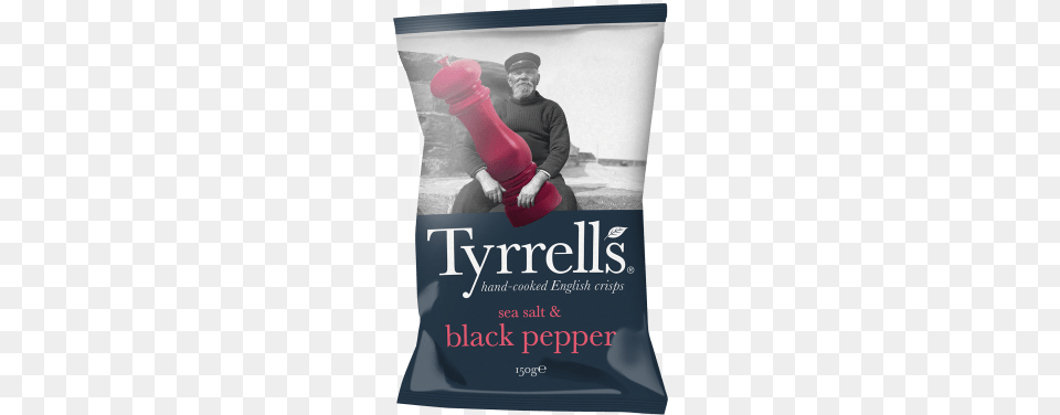 Tyrrells Sea Salt And Black Pepper, Advertisement, Book, Publication, Poster Png