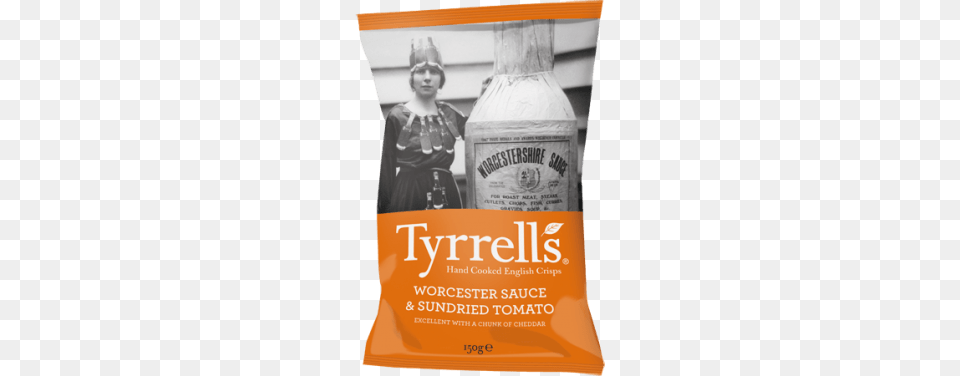 Tyrrells Worcester Sauce And Sundried Tomato, Advertisement, Poster, Adult, Female Free Png