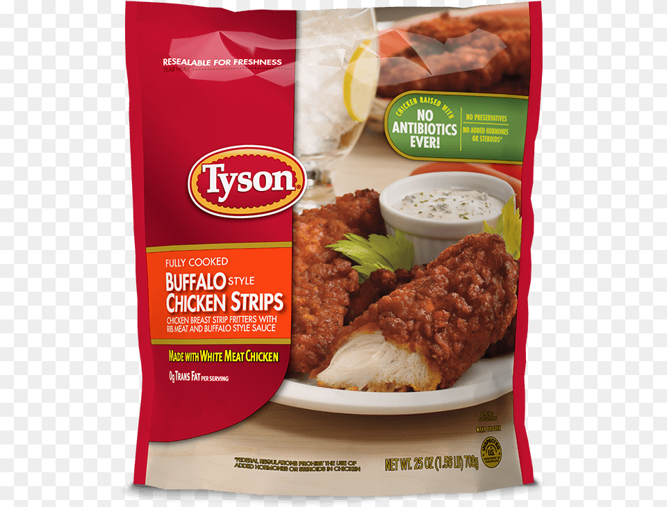Tyson Buffalo Chicken Strips, Advertisement, Poster, Food, Sandwich Png Image