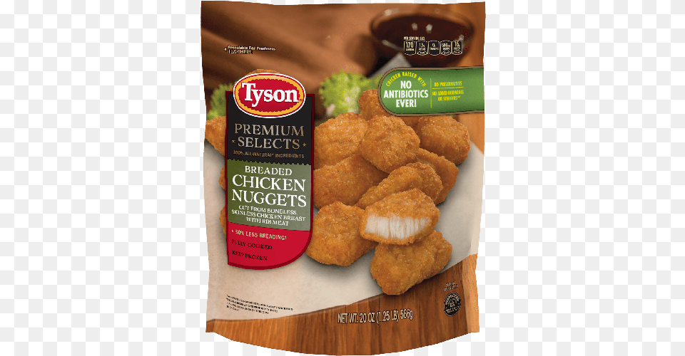 Tyson Fully Cooked Premium Selects Breaded Chicken Tyson Premium Chicken Nuggets, Food, Fried Chicken Png Image