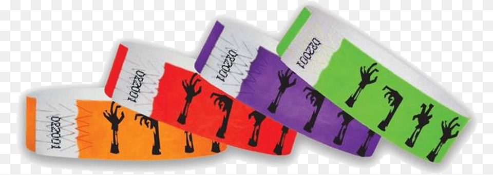Tyvek Wristband Halloweenzombie Hands Sock, Text Png Image