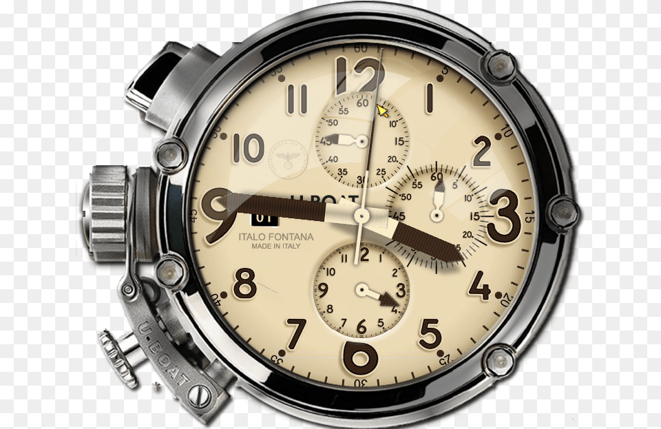 U Boat Clock, Arm, Body Part, Person, Wristwatch Png