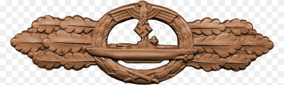 U Boat Combat Clasp Thumbnail, Bronze, Archaeology, Architecture, Fountain Png
