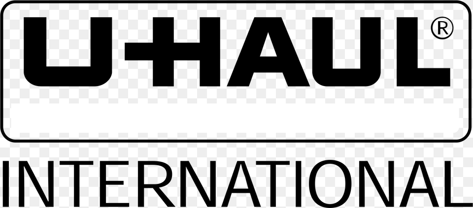 U Haul International Logo Black And White U Haul Logo, Text Png
