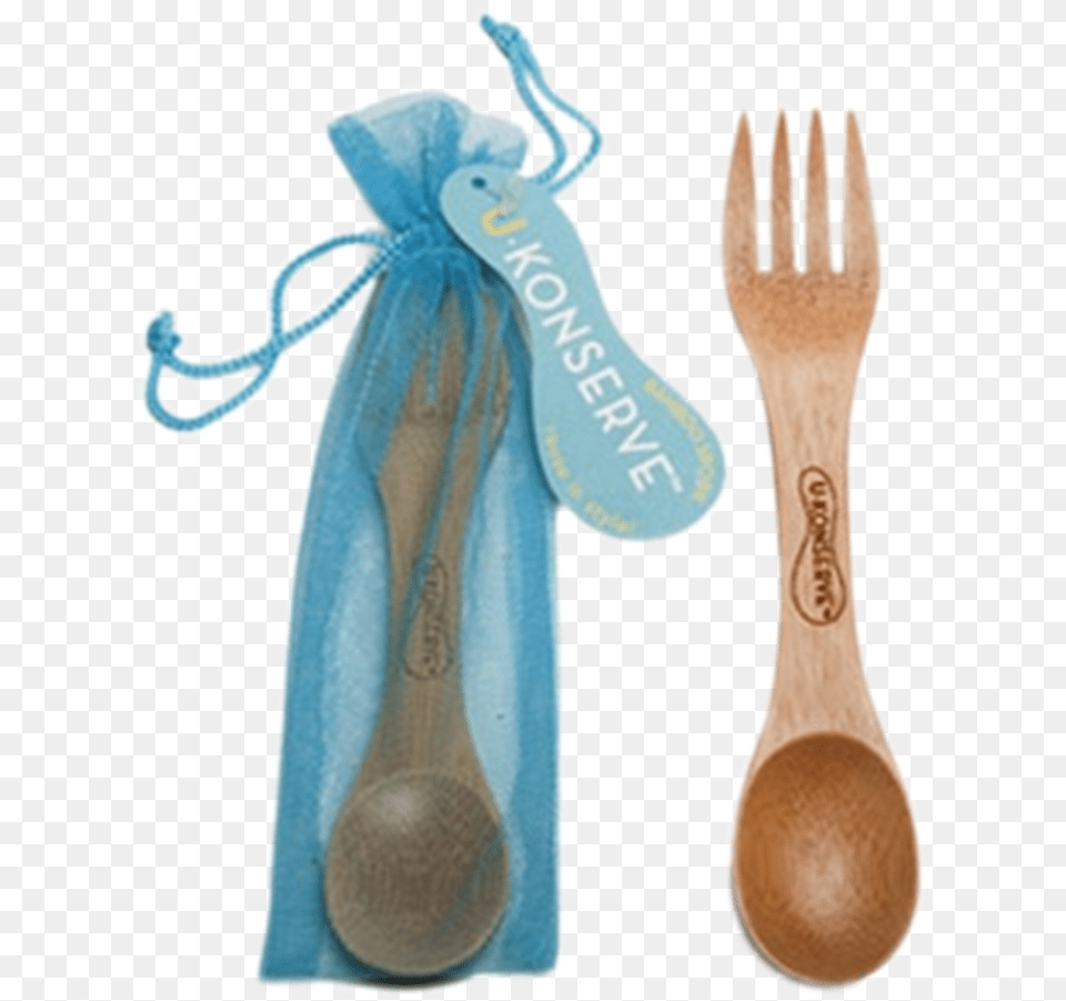 U Konserve Reusable Bamboo Utensil Bamboo Fork Spoon Combo, Cutlery Png Image