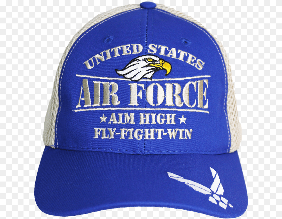 U S Air Force Cap Made In Usa Royal Us Air Force Hat Baseball Cap, Clothing, Animal, Bird Free Transparent Png