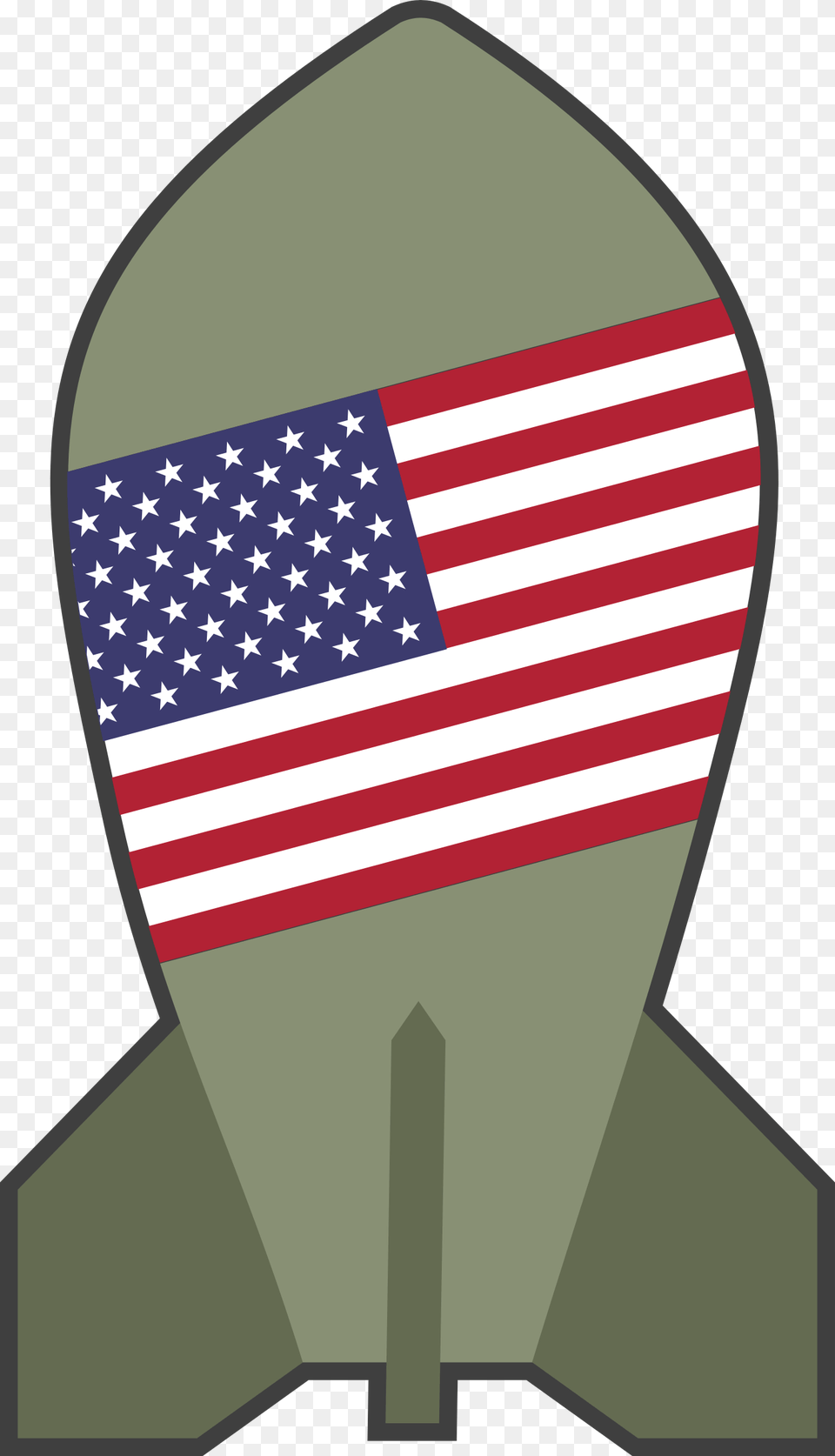 U S American Big Image Bomb With American Flag, American Flag Free Transparent Png