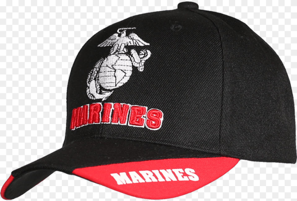 U S Marines Cap 3 Way Style Eagle Globe Bon Infantil Red Bull, Baseball Cap, Clothing, Hat Free Png