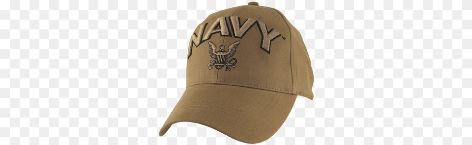 U S Navy Logo Cap Cotton Coyote Us Navy Logo Coyote Brown Ball Cap Size Small, Baseball Cap, Clothing, Hat Free Png Download