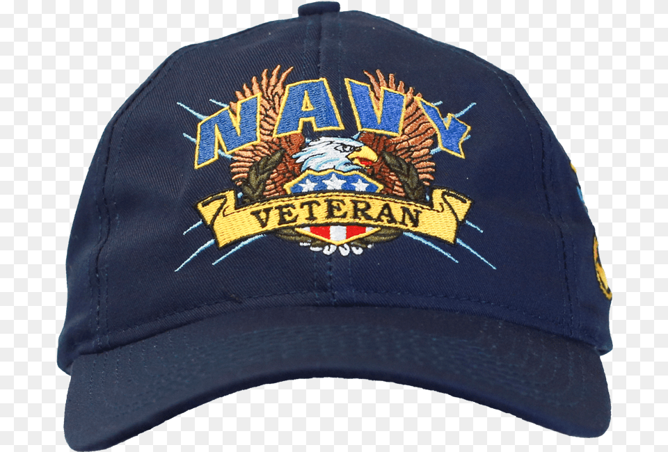 U S Navy Veteran Cap Screaming Eagle Baseball Cap, Baseball Cap, Clothing, Hat Png Image
