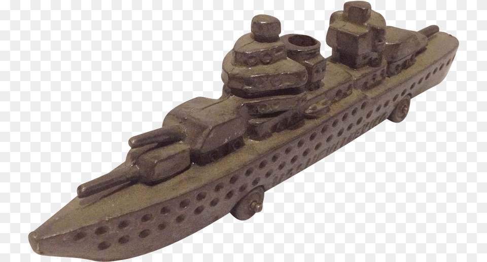 U S S New Mexico Cast Iron Battleship Toy Scale Model, Mortar Shell, Weapon, Transportation, Vehicle Free Png Download