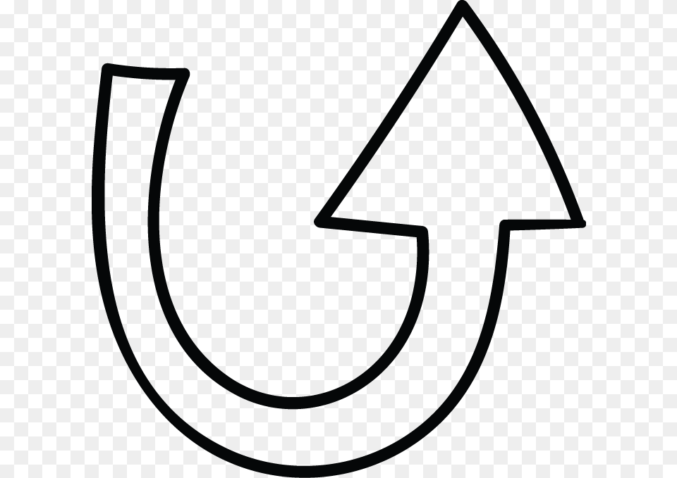 U Shape Arrow Doodle U Shaped Arrow, Symbol, Number, Text, Smoke Pipe Free Png Download