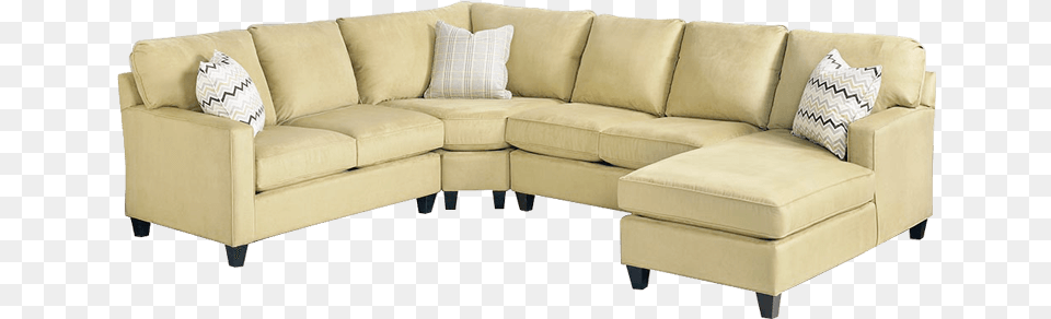 U Shaped Sectional Sofa With Conical Block Legs U Shaped Sofa, Couch, Furniture Free Transparent Png