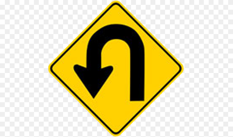 U Turn Sign Transparent Background Road Sign, Symbol, Road Sign Png