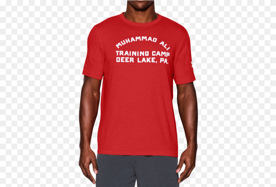 Ua X Muhammad Ali Deer Lake T Shirt Psg Red Jersey, Clothing, T-shirt Png Image