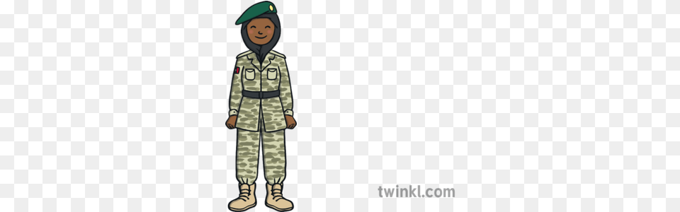 Uae Female Soldier Army Illustration Twinkl Chatting In Phone Call, Military, Military Uniform, Boy, Child Png Image