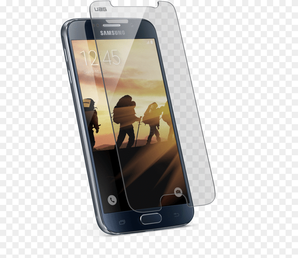 Uag Screen Protector Iphone, Electronics, Mobile Phone, Phone, Person Free Png Download