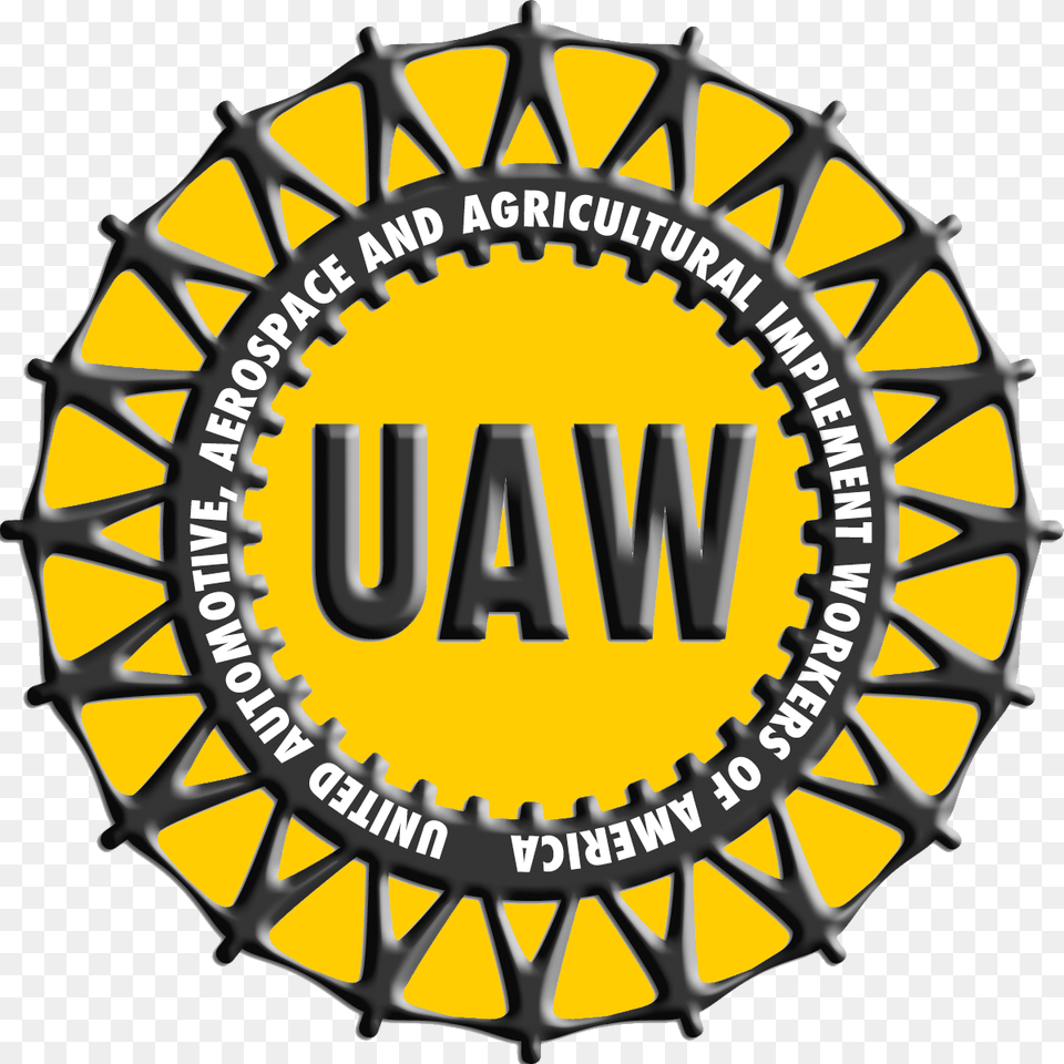 Uaw Local United Auto Workers, Logo, Machine, Spoke, Badge Free Png