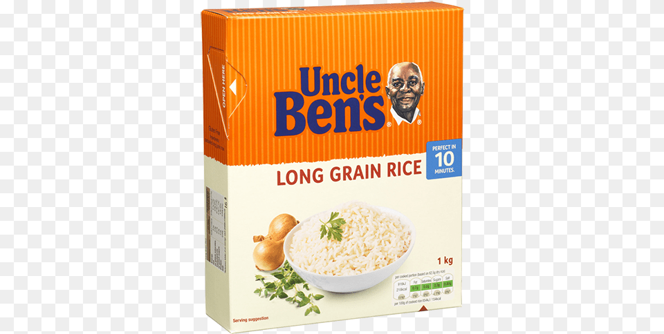 Ub Long Grain Rice 1kg Uncle Ben Rice Long Grain, Adult, Male, Man, Person Free Transparent Png