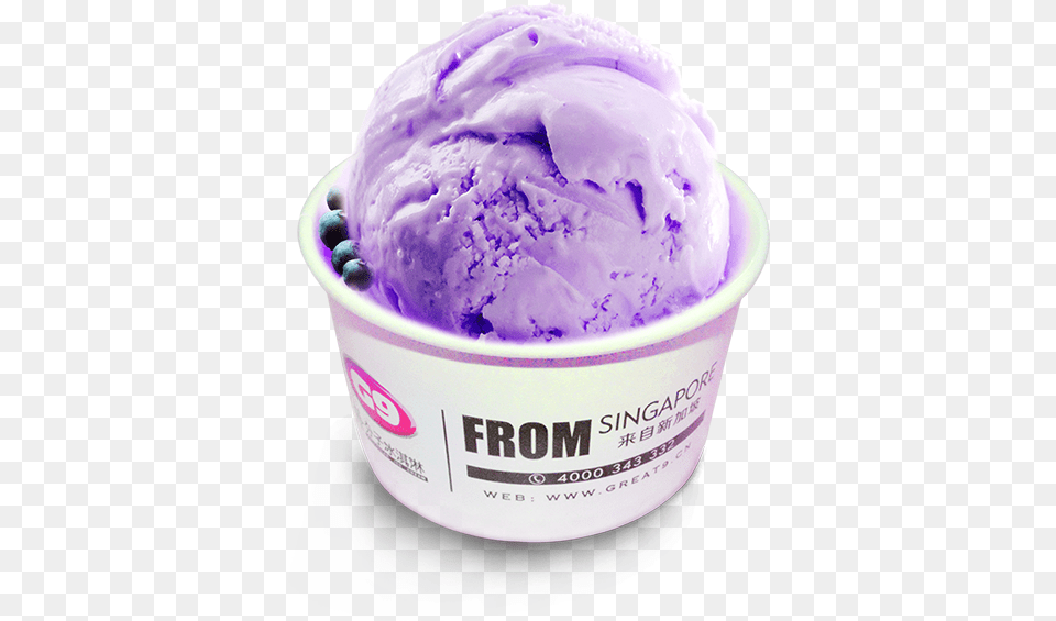 Ube Ice Cream Singapore, Dessert, Food, Frozen Yogurt, Ice Cream Free Transparent Png