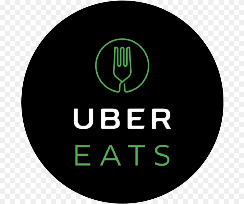 Uber Eats Transparent Uber Eats Logo 2018, Cutlery, Fork, Disk, Light Png Image