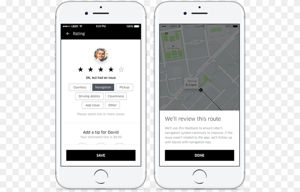 Uber Lets You Rate M Uber Driver Rating, Electronics, Mobile Phone, Phone, Person Png Image