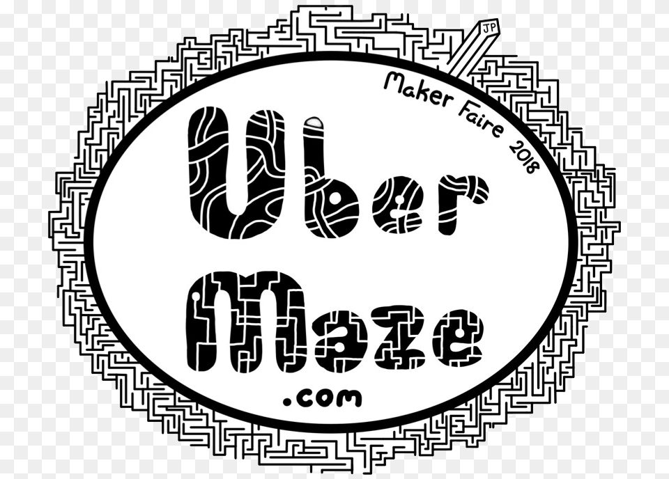Uber Maze Download Circle, Sticker, Oval, Logo, Ammunition Png Image