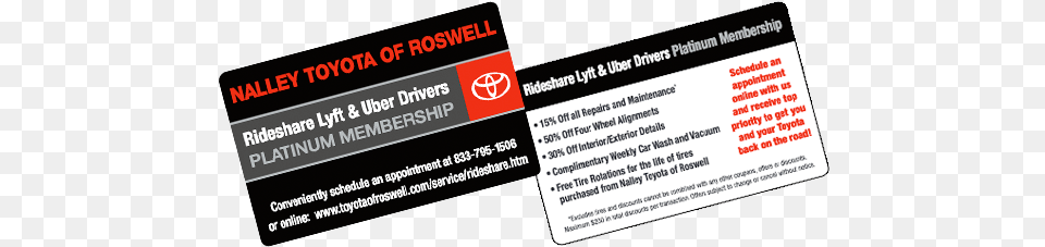 Uber U0026 Lyft Maintenance Service Discounts Atlanta Ga Toyota Moving Forward, Paper, Text, Business Card Png Image