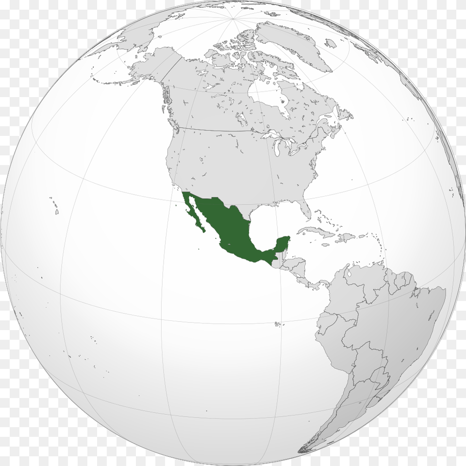 Ubicacin De Mxico Mexico Map In The World, Astronomy, Outer Space, Planet, Globe Free Png