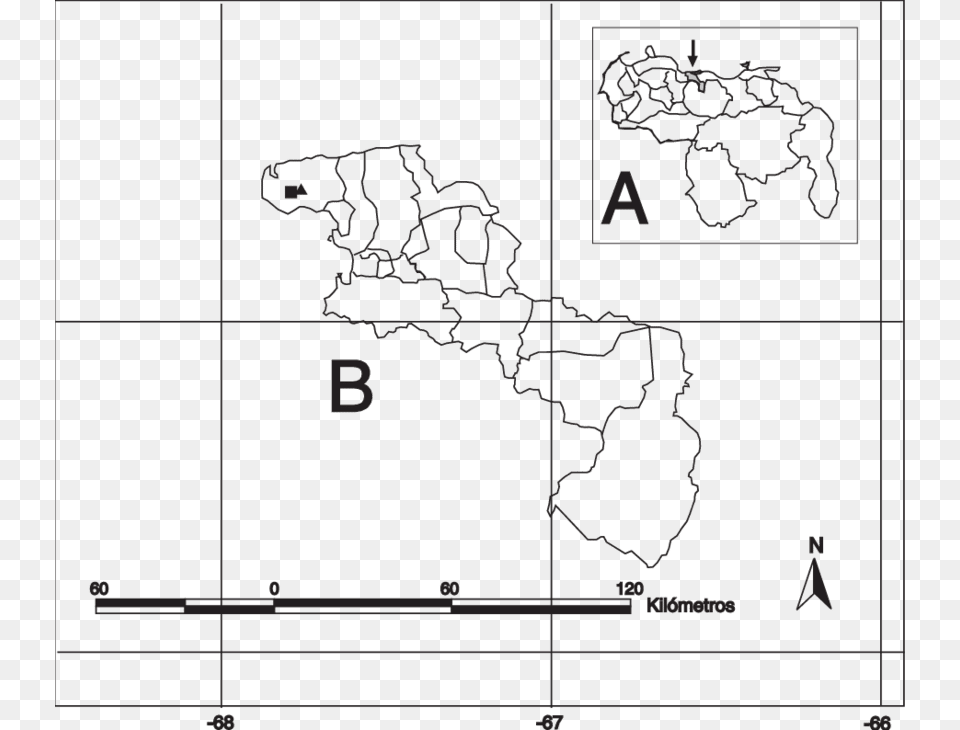 Ubicacin Geogrfica De Las Localidades De Cumboto Diagram, Chart, Plot, Map, Atlas Png