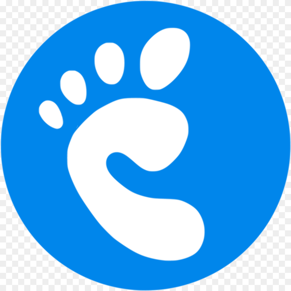 Ubuntu Gnome Logo, Footprint, Disk Free Transparent Png