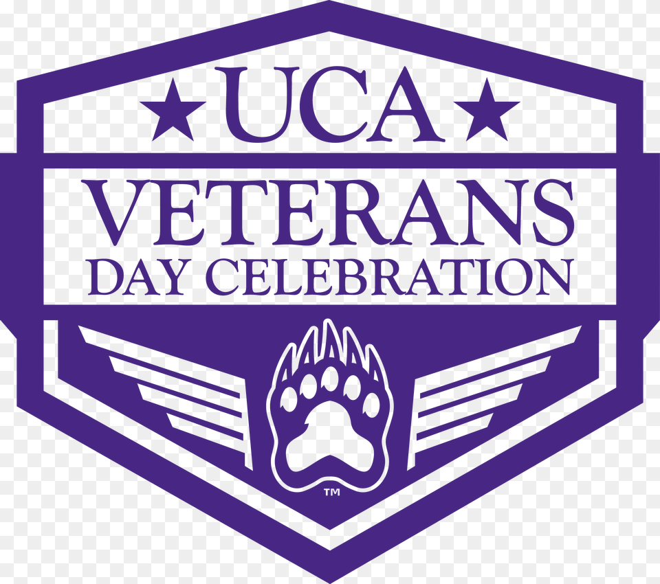 Uca Veterans Day Celebration News, Badge, Logo, Symbol Png Image
