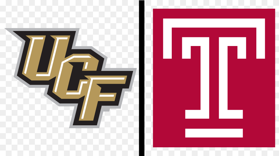 Ucf Temple Ucf Football, Logo, First Aid, Text, Symbol Free Transparent Png