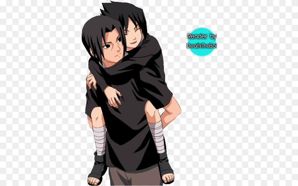 Uchiha Itachi And Sasuke, Book, Comics, Manga, Person Free Transparent Png