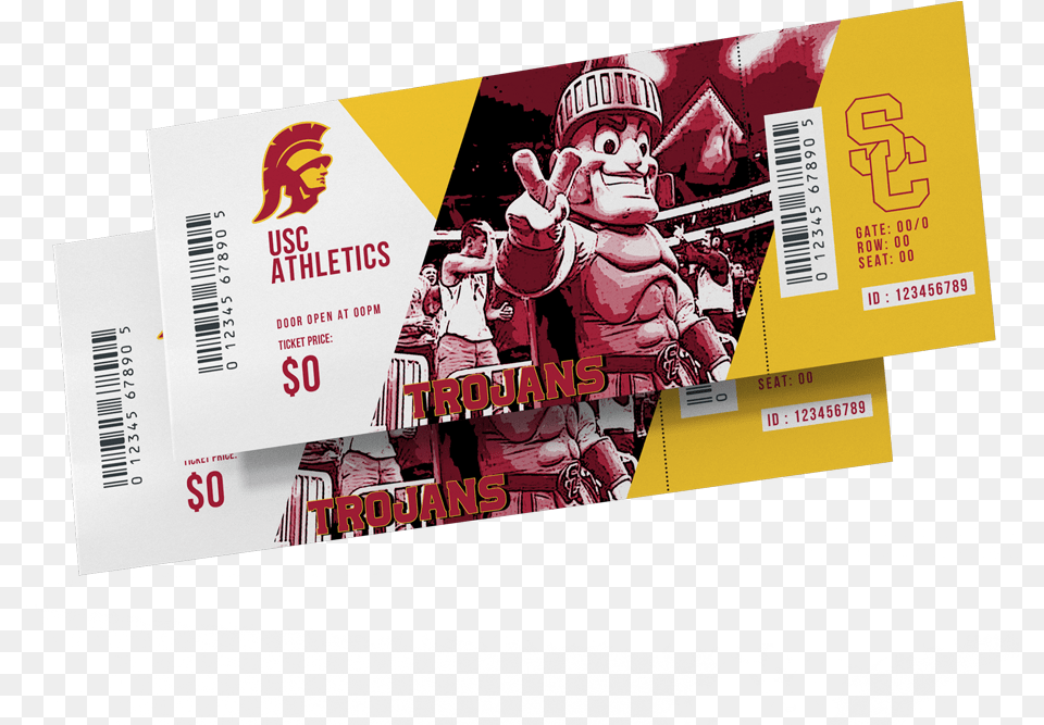 Ucla Football Ticket, Paper, Text, Advertisement, Poster Free Png Download
