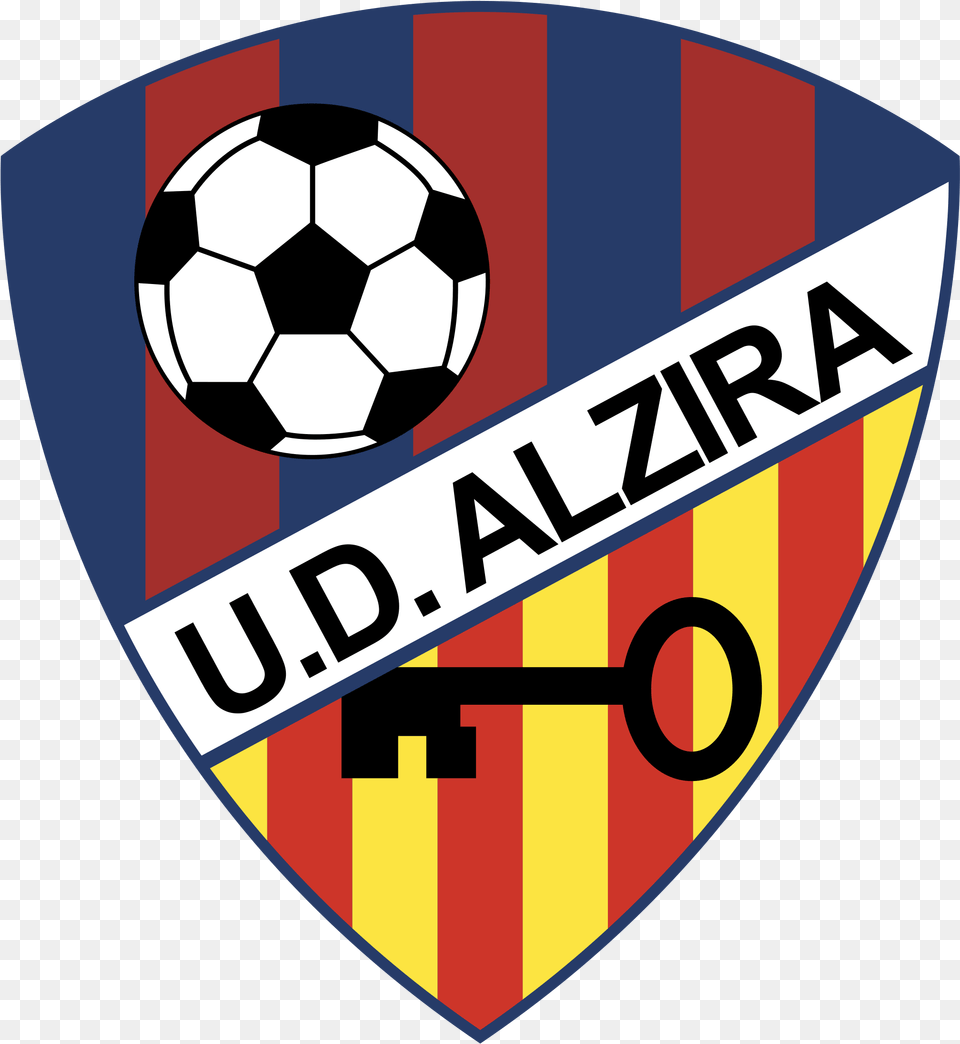 Ud Alzira Logo Transparent, Badge, Symbol, Ball, Football Png Image