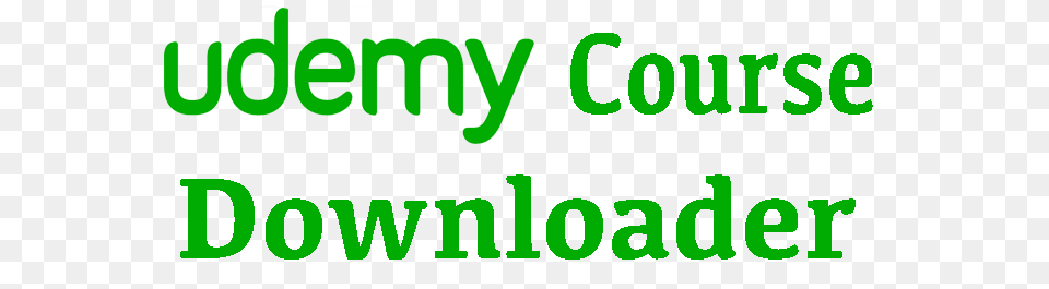 Udemy Course Downloader, Green, Logo, Text Png