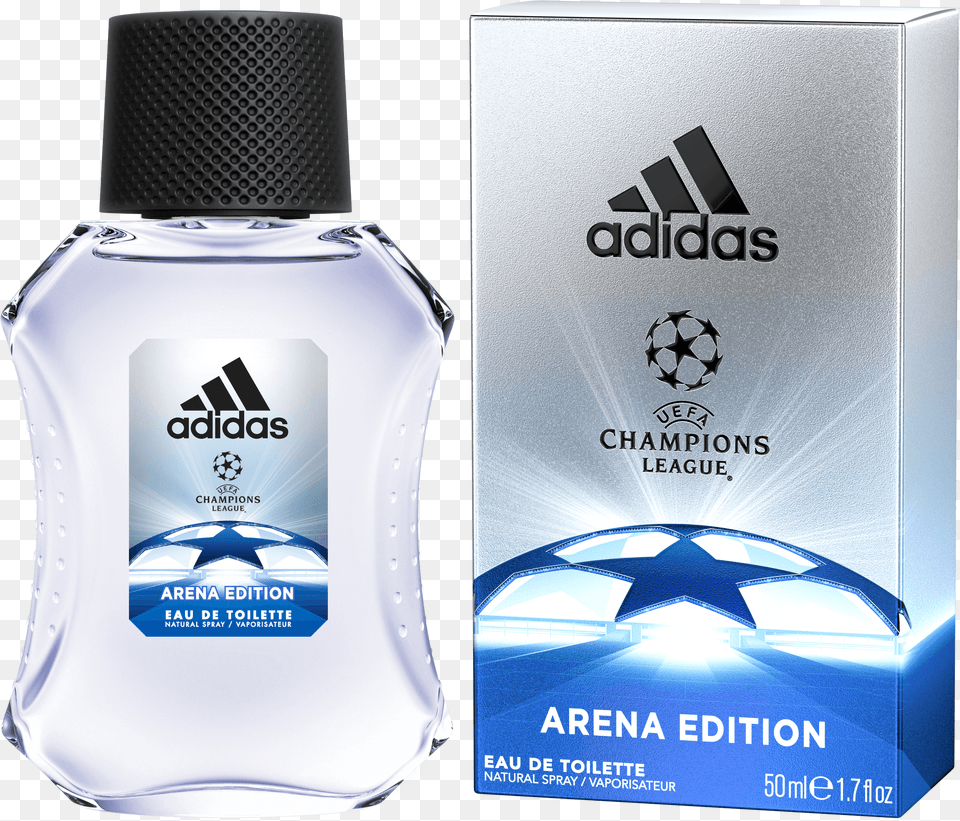 Uefa Champions League Arena Edition Eau De Toilette Adidas Champions League Perfume, Aftershave, Bottle, Cosmetics Png Image