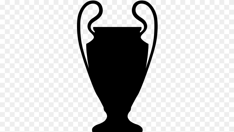 Uefa Champions League Cup Rubber Stamp Ucl Trophy Vector, Gray Png Image