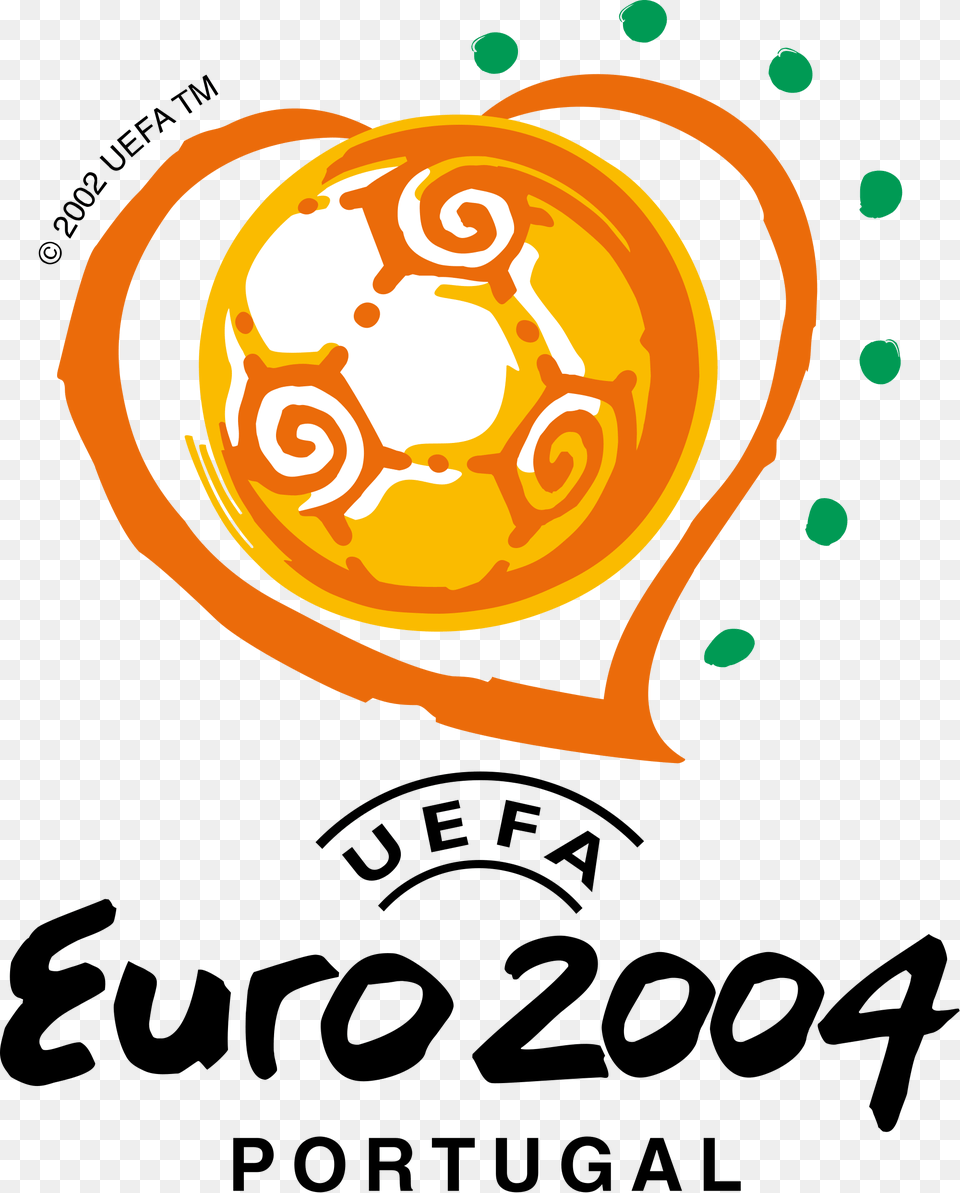 Uefa Euro 2004 Logo, Ball, Football, Soccer, Soccer Ball Png Image