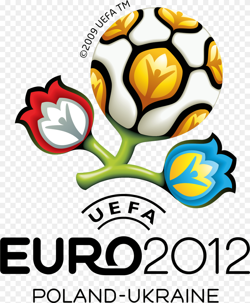 Uefa Euro 2012 Poland Ukraine Logo Uefa Euro 2012 Logo, Ball, Football, Soccer, Soccer Ball Free Transparent Png